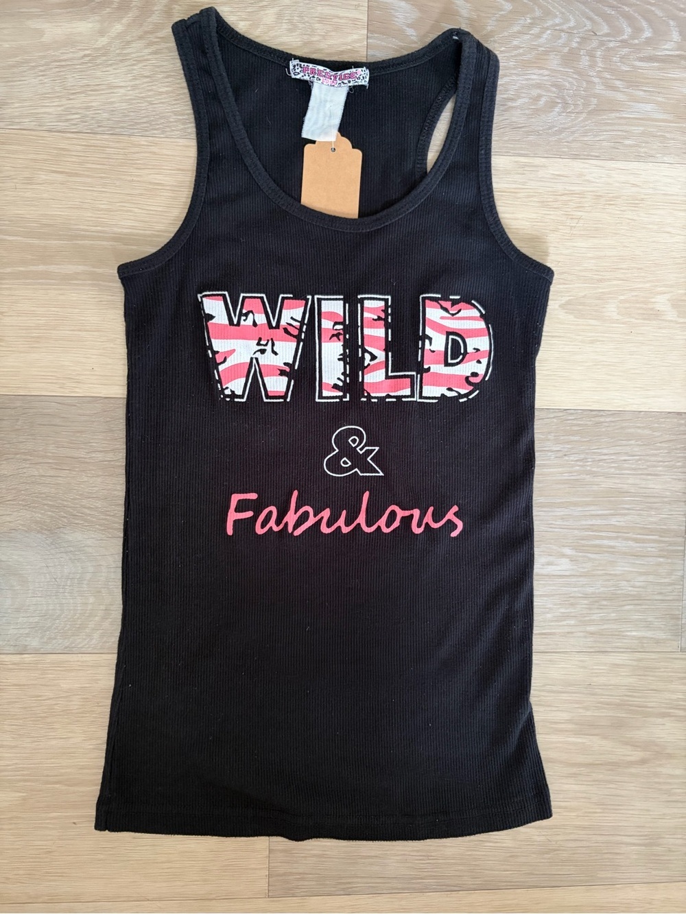 Y2K Prestige Wild & Fabulous Graphic Tank Top